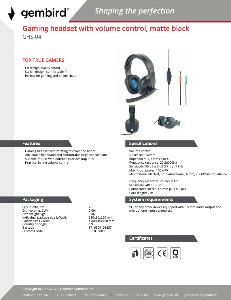 Image de la première page du manuel de l'appareil GHS-04
