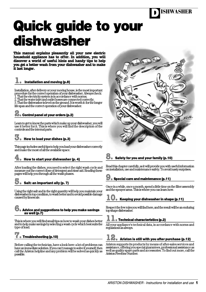 Page 1 de la notice Manuel utilisateur Ariston Thermo AF350X