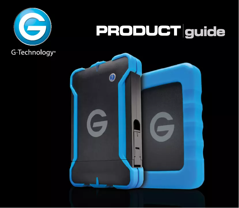 Image de la première page du manuel de l'appareil G-Drive ev