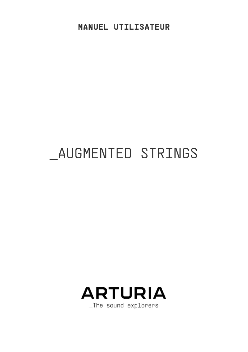 Image de la première page du manuel de l'appareil Augmented STRINGS