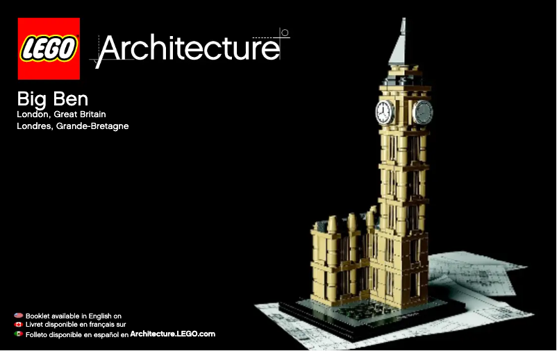 Page 1 de la notice Manuel utilisateur Lego Big Ben 21013