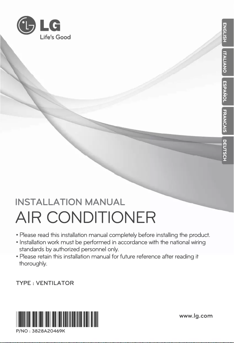 First page image of the manual for LZ-H080GBA2