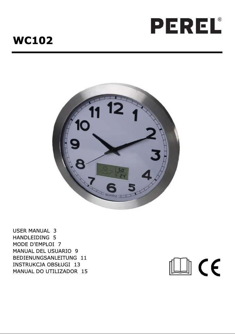 Page 1 de la notice Manuel utilisateur Perel WC102