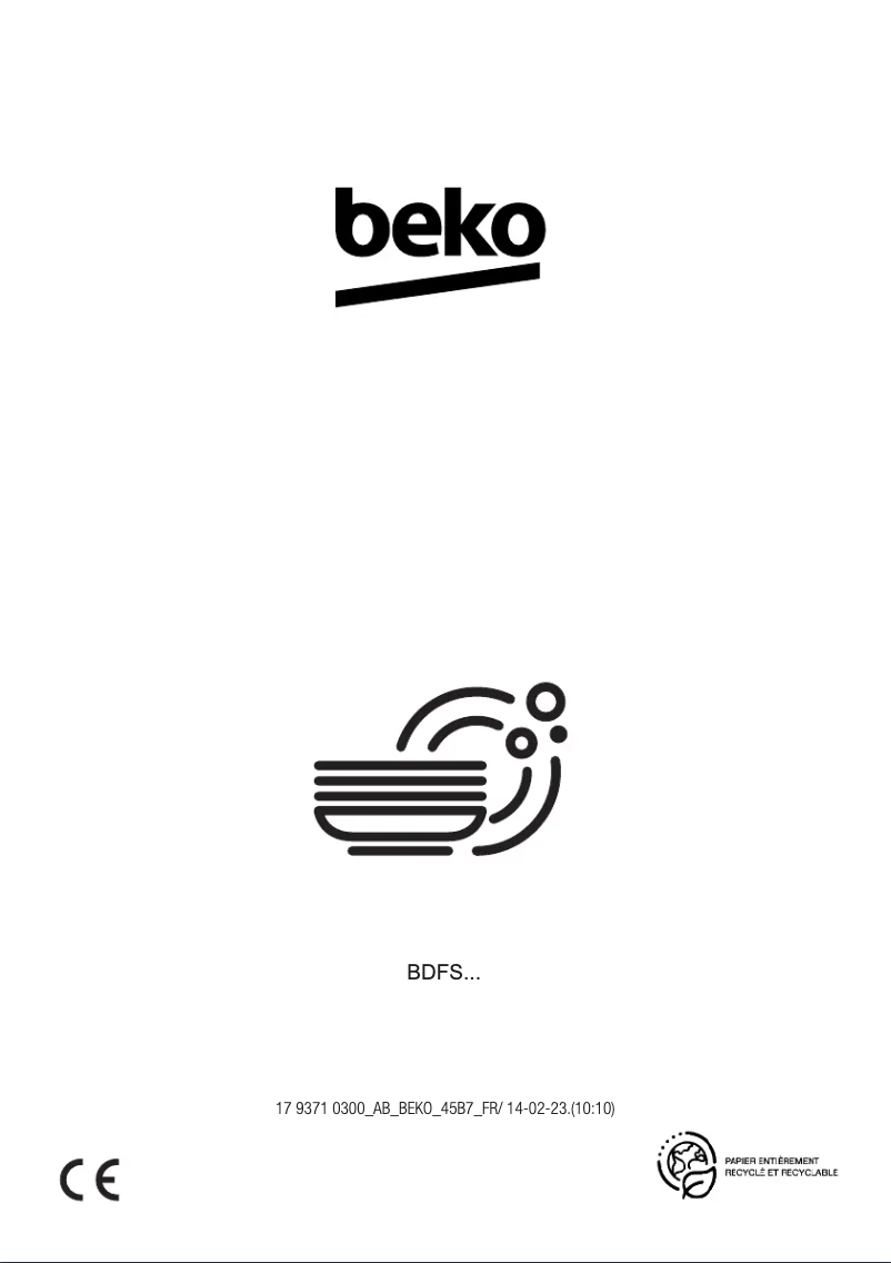 Image de la première page du manuel de l'appareil BDFS26041XQ