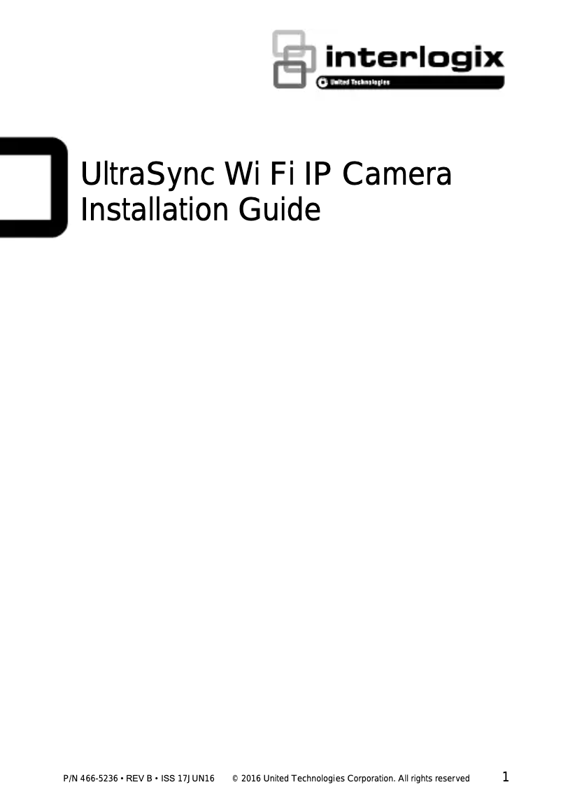 Página 1 del manual Manual de usuario Interlogix RS-3130