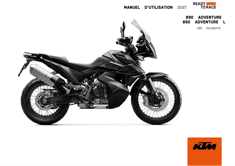 Página 1 del manual Manual de usuario KTM 890 Adventure L (2021)