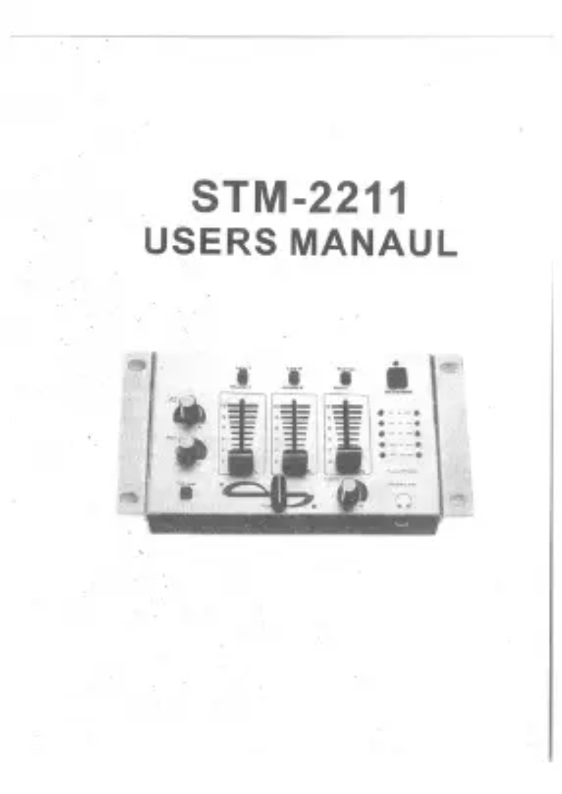 Page n°1 - Manuel utilisateur Skytec STM-2211