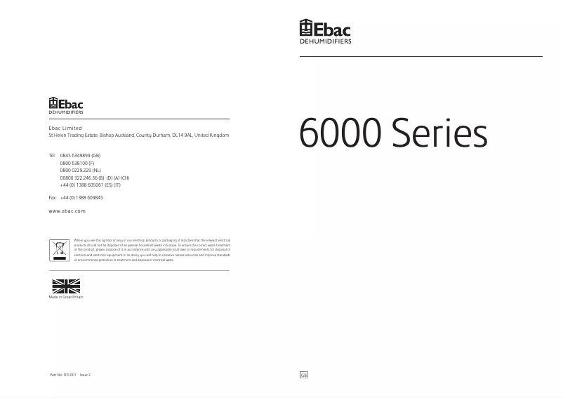 Página 1 del manual Manual de usuario Ebac 6100