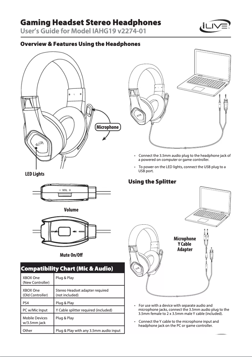 Página 1 del manual Manual de usuario iLive IAHG19B