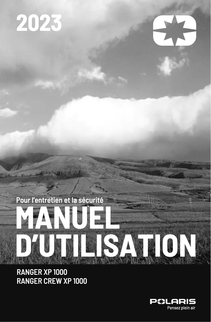 Image de la première page du manuel de l'appareil RANGER XP 1000 EPS (2023)