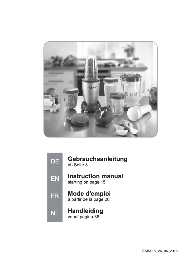 Page n°1 - Manuel utilisateur Gourmetmaxx 13995