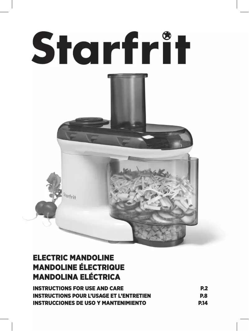 Page n°1 - Manuel utilisateur Starfrit 024210-002-0000