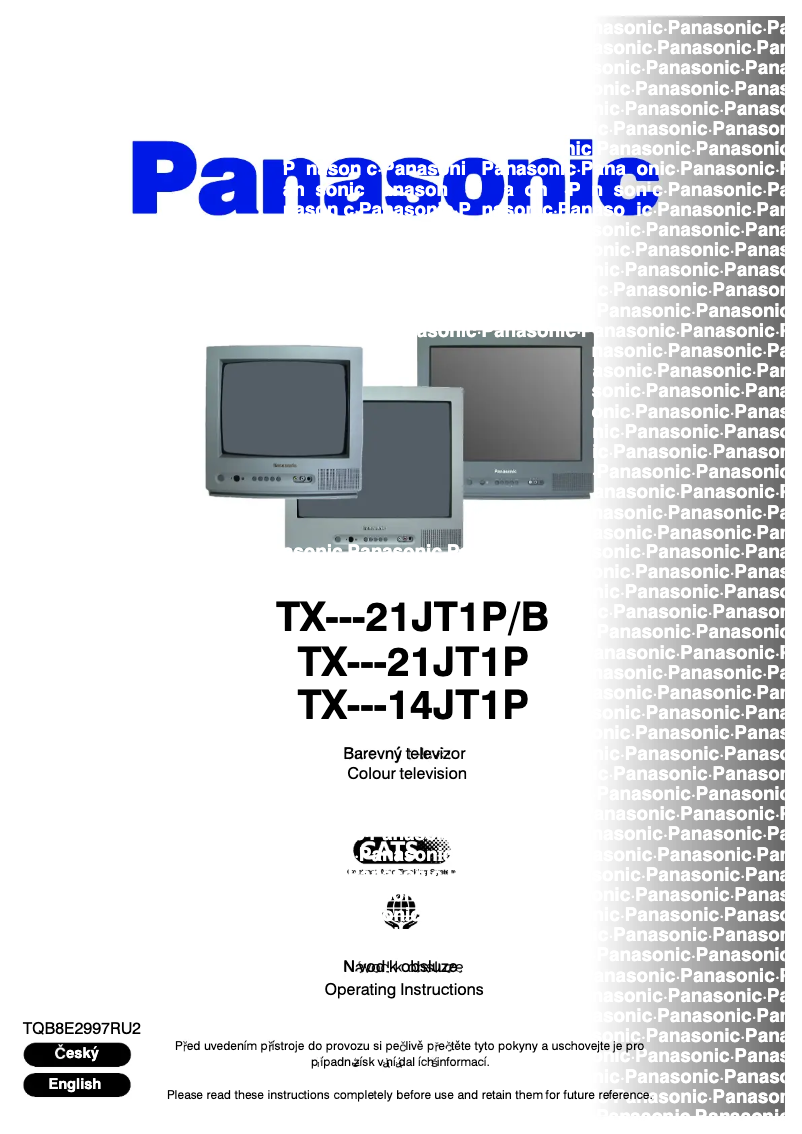 Página 1 del manual Manual de usuario Panasonic TX-21JT1PB