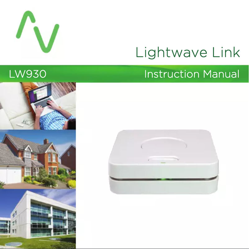 Page n°1 - Manuel utilisateur Lightwave Link LW930