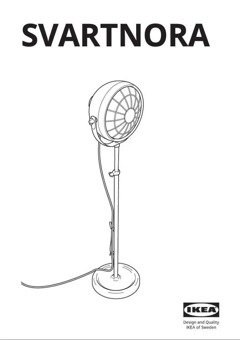 Image de la première page du manuel de l'appareil SVARTNORA 204.594.41