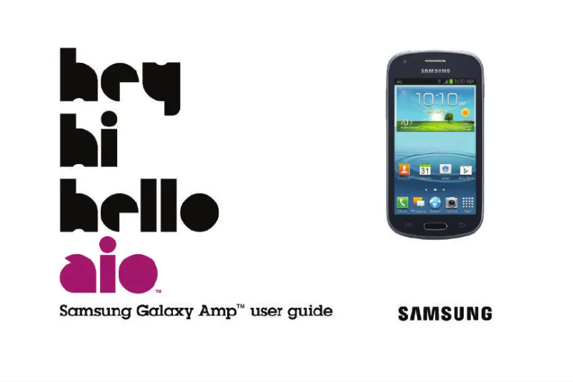Page n°1 - Manuel utilisateur Samsung Galaxy Amp