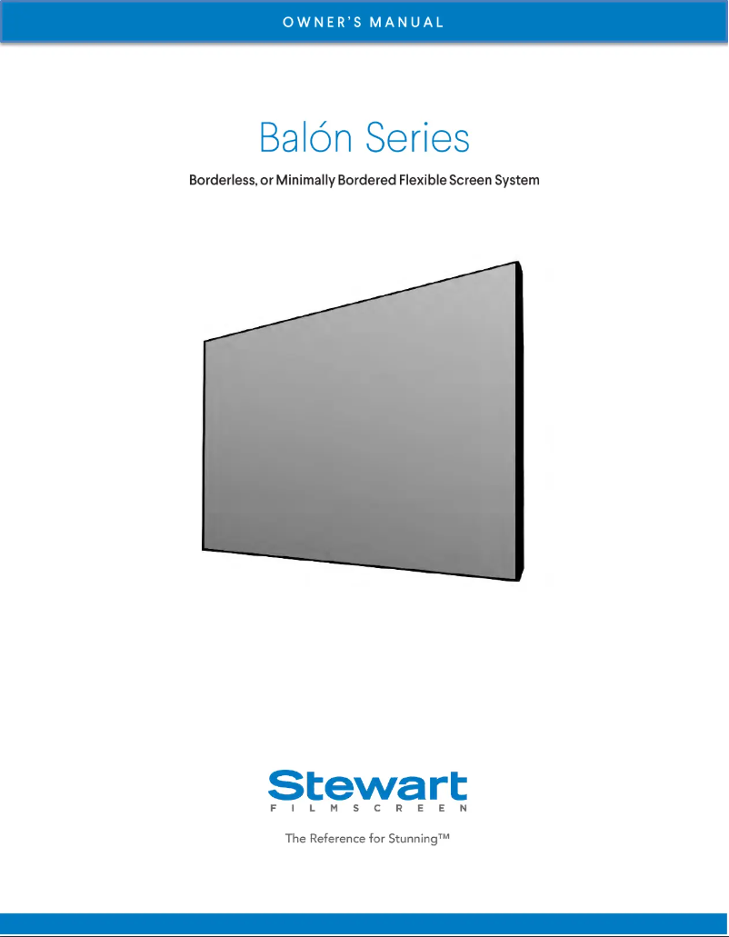 Page 1 de la notice Manuel utilisateur Stewart Balon Edge