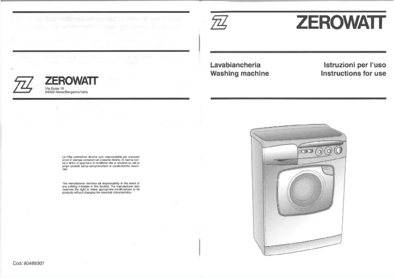 Page 1 de la notice Manuel utilisateur Zerowatt ZX 33