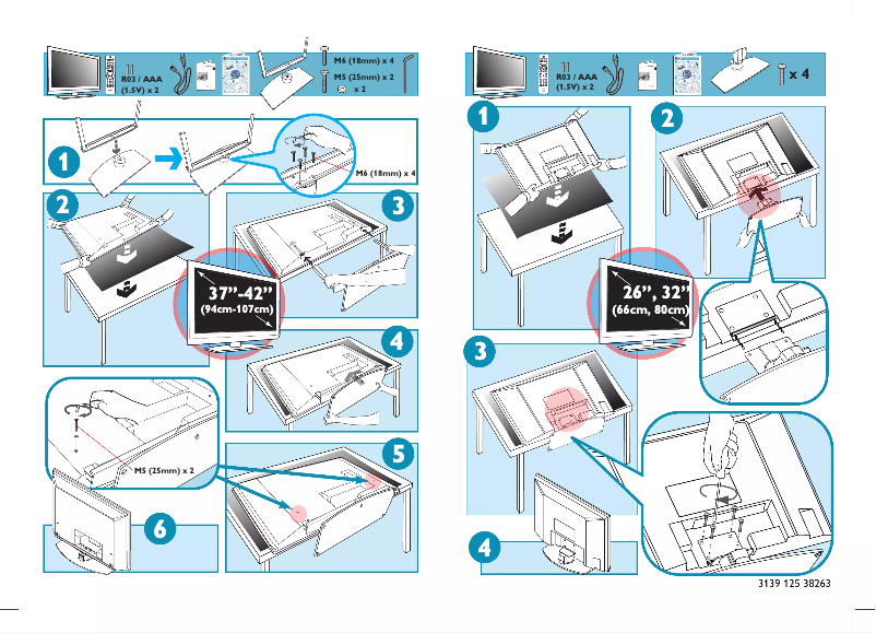 Page n°1 - Guide de démarrage rapide Philips 37PFL7332