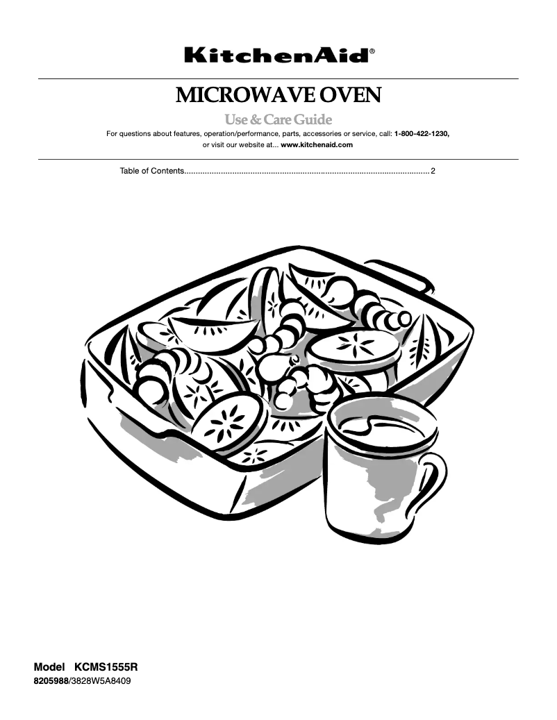 Page n°1 - Manuel utilisateur KitchenAid KCMS1555RBL0