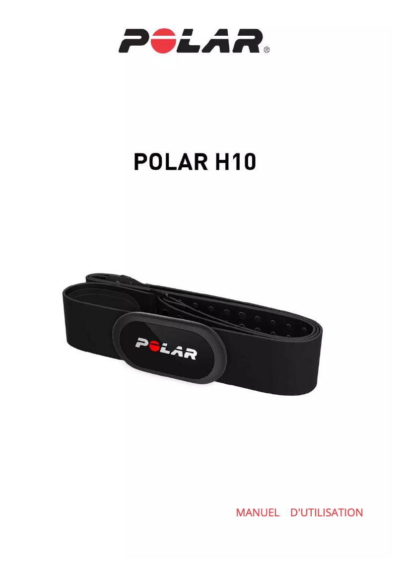Page n°1 - Manuel utilisateur Polar H10