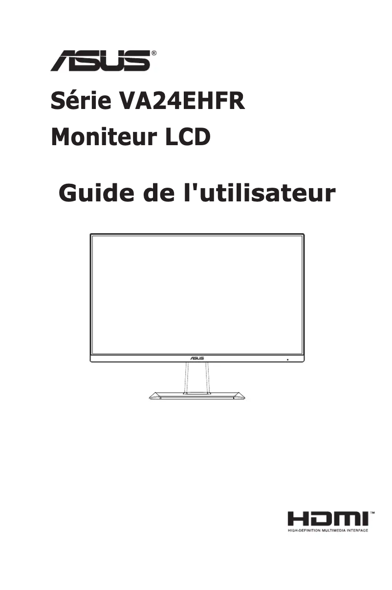 Page n°1 - Manuel utilisateur Asus VA24EHF