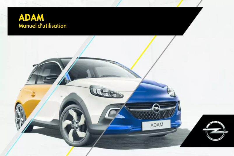 Page 1 de la notice Manuel utilisateur Opel Adam (2016)