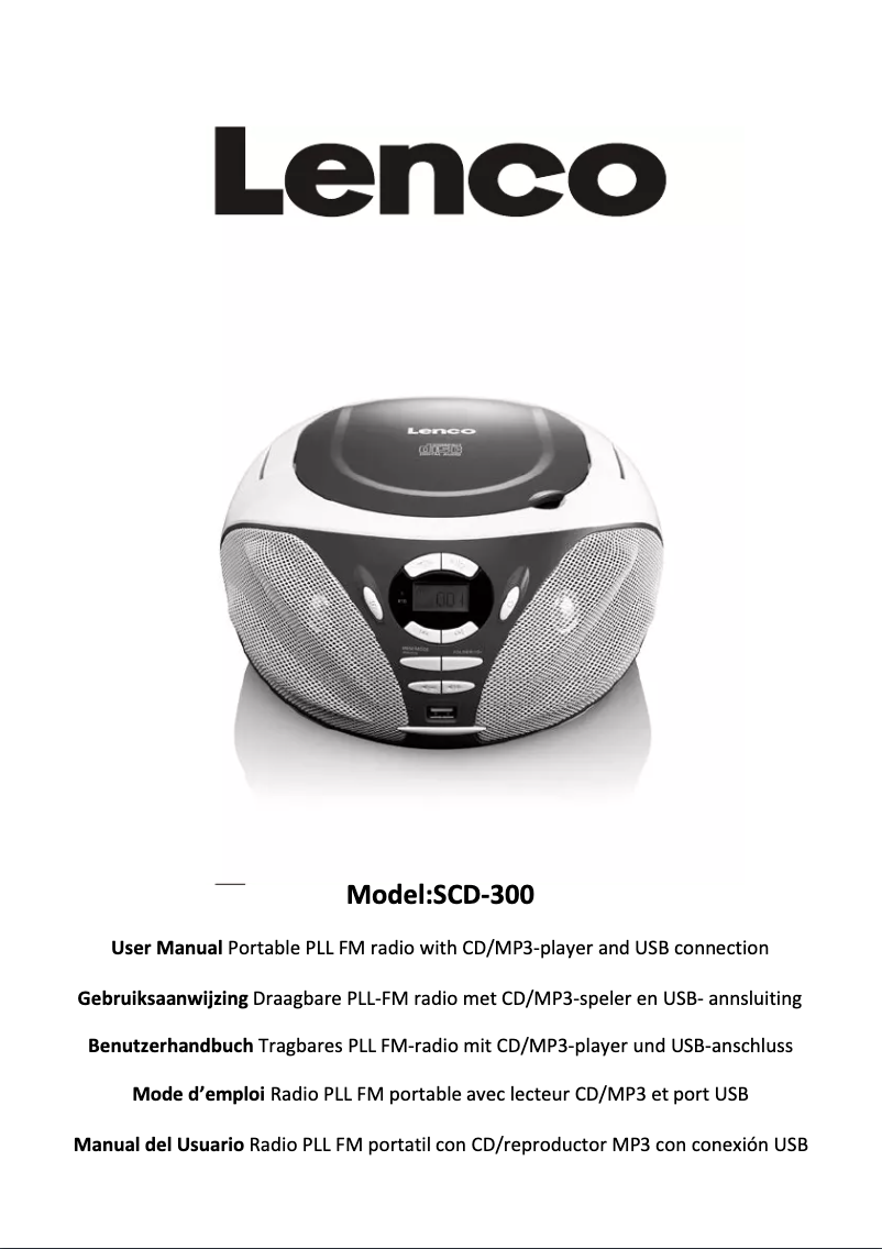 Imagen de la primera página del manual del dispositivo SCD-300