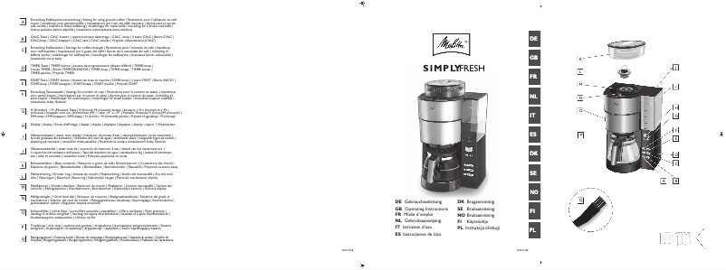 Image de la première page du manuel de l'appareil Simply Fresh