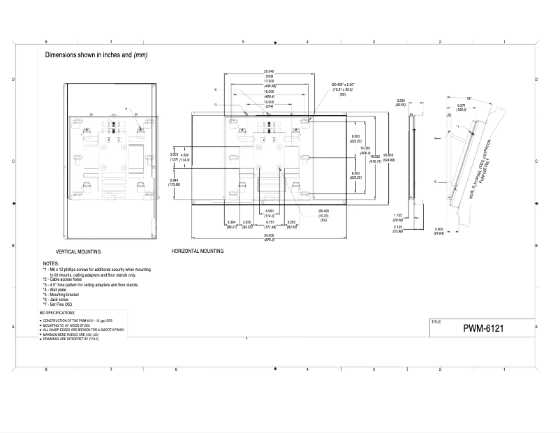 Page 1 de la notice Manuel utilisateur Pioneer PWM-6121
