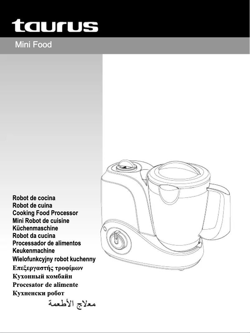 Page 1 de la notice Manuel utilisateur Taurus Mini Food