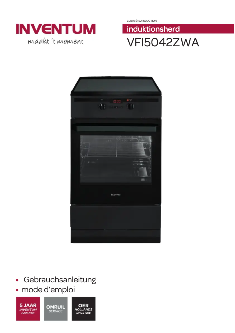 Image de la première page du manuel de l'appareil VFI5042ZWA