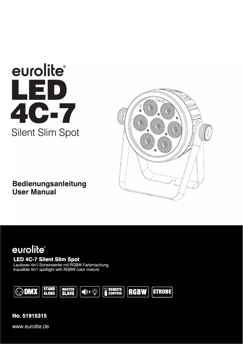 Page n°1 - Manuel utilisateur Eurolite LED 4C-7