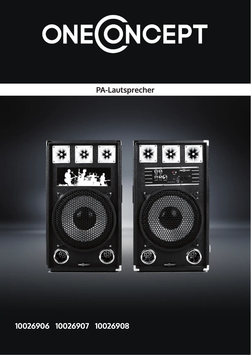 Página 1 del manual Manual de usuario OneConcept BSX-12A