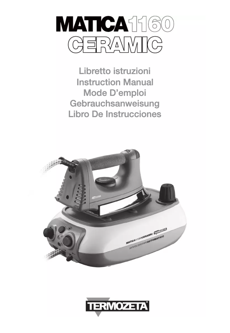 Page 1 de la notice Manuel utilisateur Termozeta Matica 1160 Ceramic