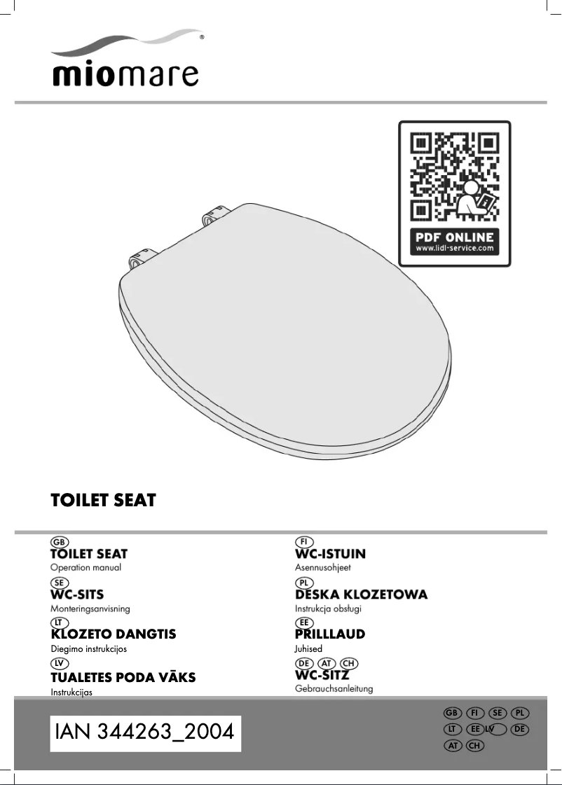 Image de la première page du manuel de l'appareil IAN 344263