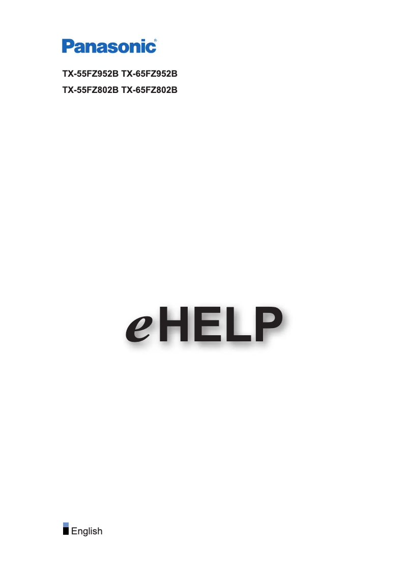 Page 1 de la notice Manuel utilisateur Panasonic TX-65FZ802B