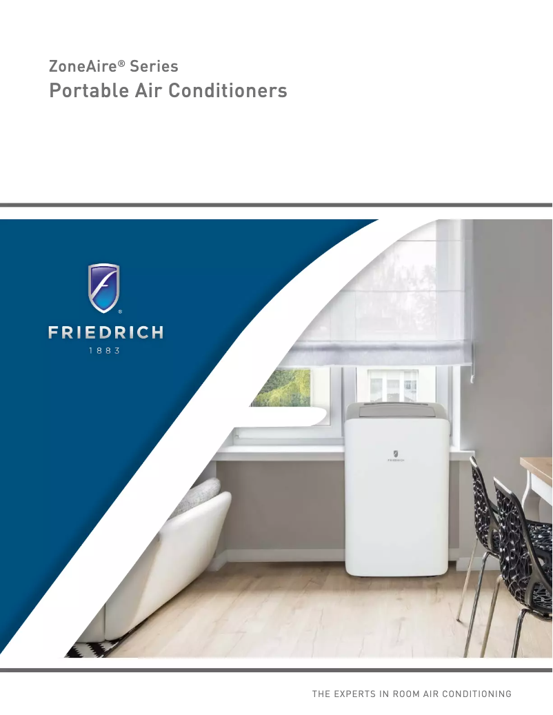 Page 1 de la notice Brochure Friedrich ZoneAire Compact P12SA