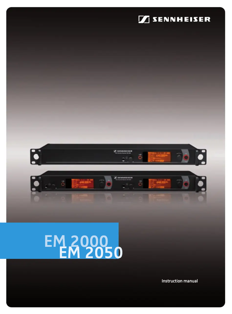Page n°1 - Mode d'emploi Sennheiser EM 2000