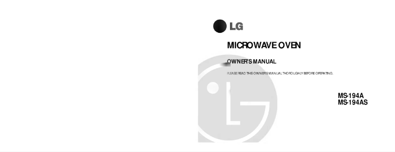 Página 1 del manual Manual de usuario LG MS-194A