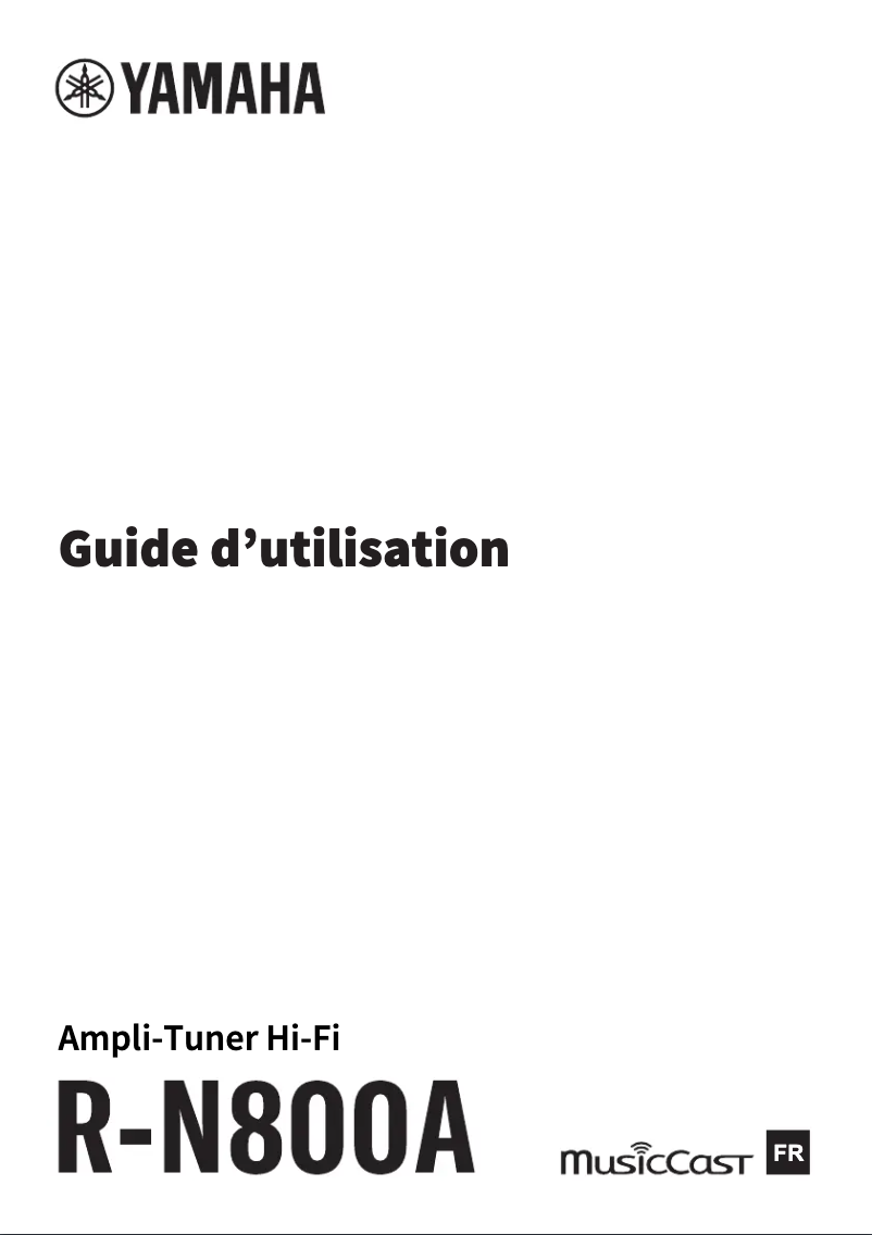 Page n°1 - Manuel utilisateur Yamaha R-N800A