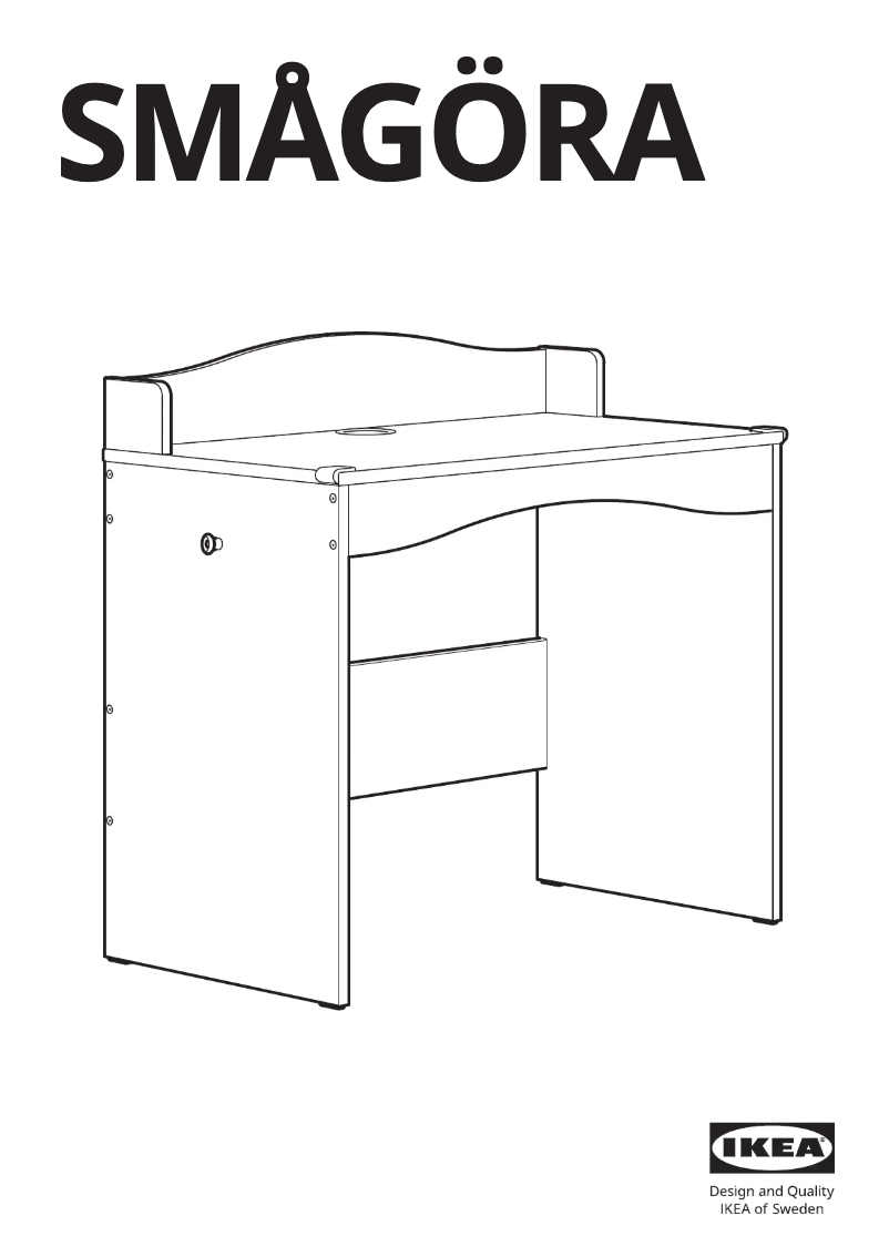 Page 1 de la notice Manuel utilisateur Ikea SMÅGÖRA 204.898.86