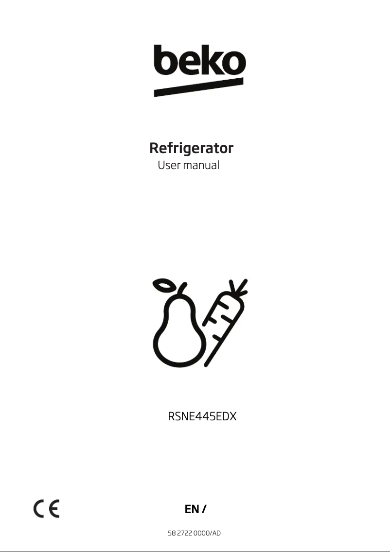 Image de la première page du manuel de l'appareil RSNE445EDX