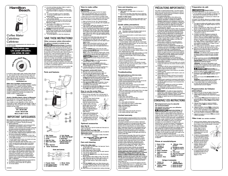 Image de la première page du manuel de l'appareil Ensemble 43253R