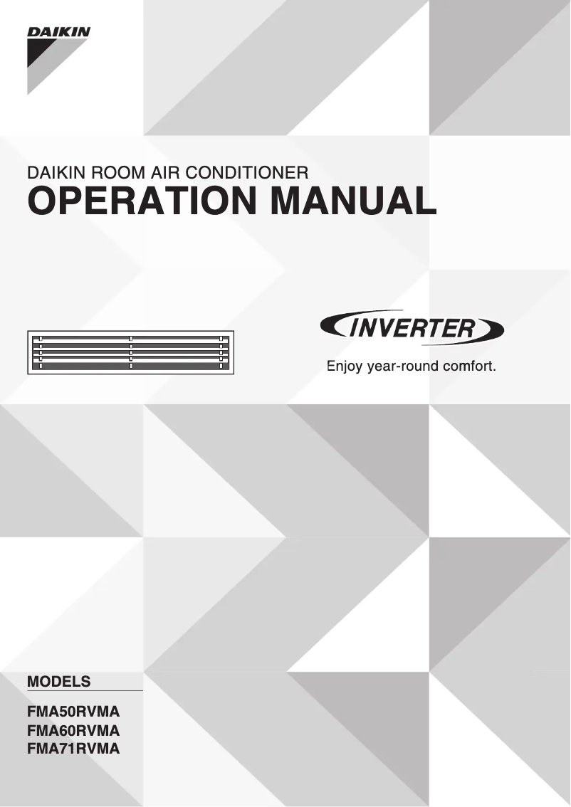 Page 1 de la notice Manuel utilisateur Daikin FMA50RVMA