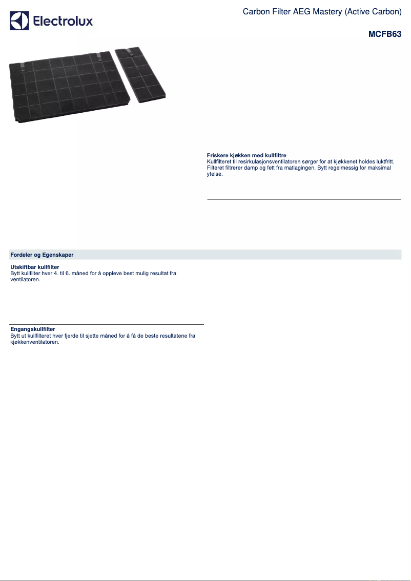 Image de la première page du manuel de l'appareil MCFB63