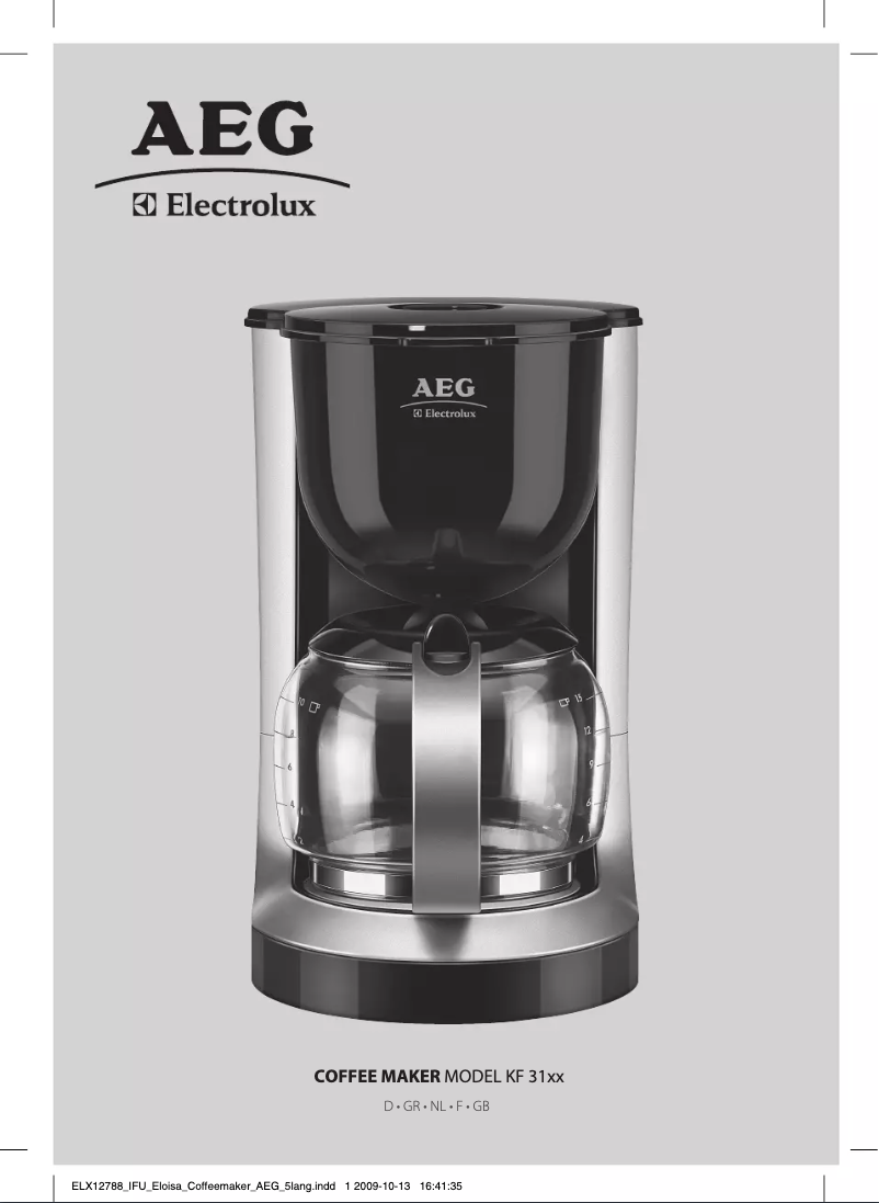 Page n°1 - Manuel utilisateur AEG KF3130