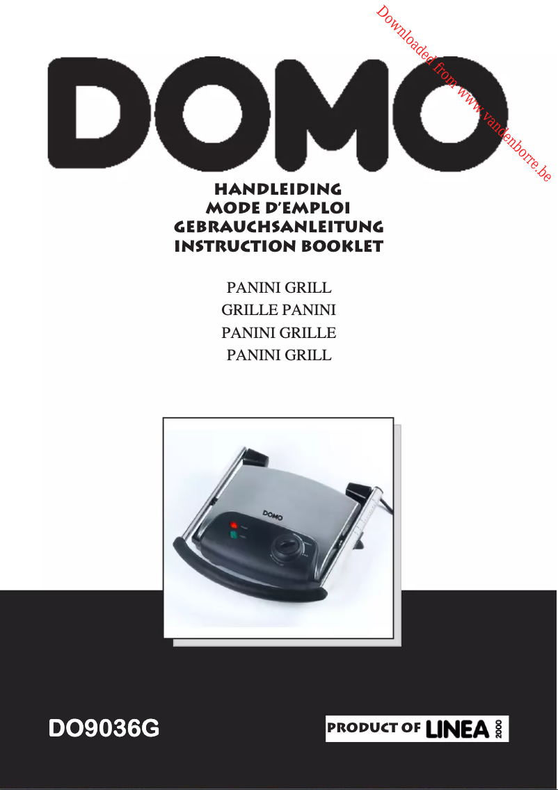 Page 1 de la notice Manuel utilisateur Domo DO9036G