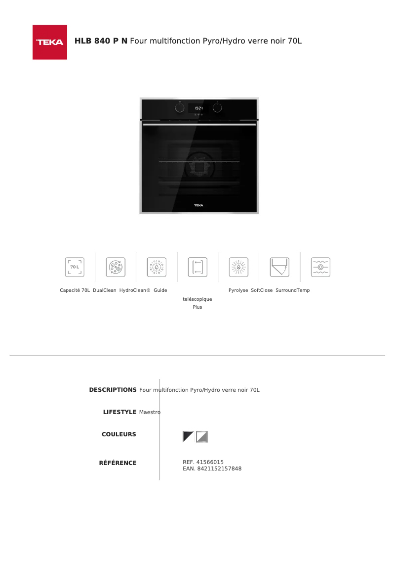 Image de la première page du manuel de l'appareil HLB 840 P N