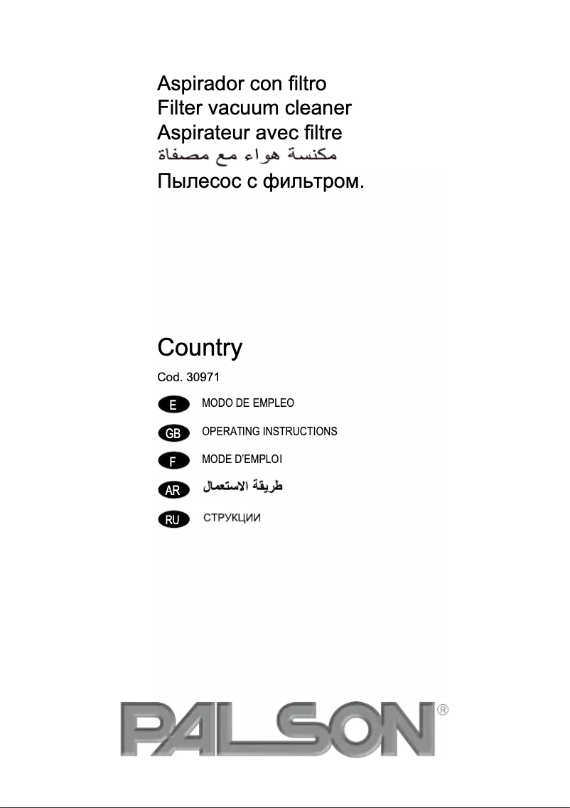 Imagen de la primera página del manual del dispositivo Country